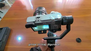 Cara Balancing Stabilizer/Gimbal FeiyuTech G6 Max dan koneksi ke Kamera (Sony @6000) dgn kabel data