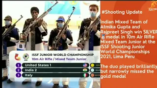 Team India Latest Updates in ISSF Junior World championship 💥 Wins Gold in  Shooting & More Details