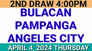 STL - BULACAN,PAMPANGA,ANGELES CITY April 4, 2024 2ND DRAW RESULT
