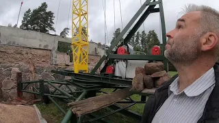 Самодельный башенно-стреловой кран 19 метров