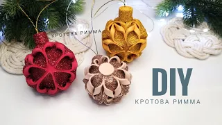 Новогодние игрушки из глиттерного фоамирана, легко и просто!! Glitter foam ornaments, Glitter foam