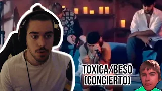 REACCIÓN A | CNCO - TOXICA Y BESO (LIVE) (CONCIERTO EN LINEA)