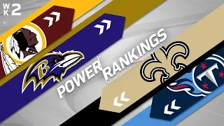 NFL Week 2 Power Rankings!