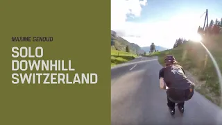 Solo downhill in Switzerland with Maxime