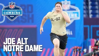 Joe Alt's 2024 NFL Scouting Combine workout