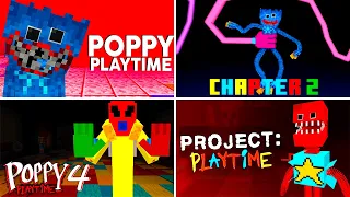 Poppy Playtime Chapter 1-3 | All Trailer Comparison | Jumpscares & Scenes in Minecraft PE