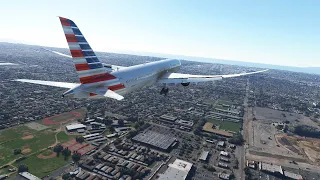 AWESOME Landing in Los Angeles Boeing 787 - RTX 3060ti footage  | Microsoft Flight Sim - 4K 60 FPS