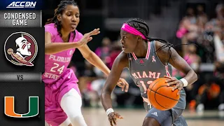 Florida State vs. Miami Condensed Game | 2021-22 ACC Women’s Basketball