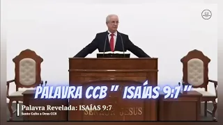 Palavra CCB " Isaías 9:7 "