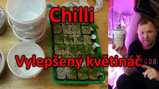 34. hydroponické květináče 2.0 a pikýrování chilli