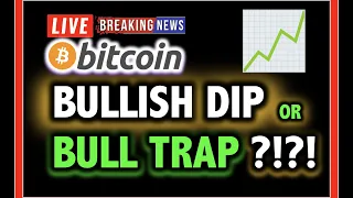 URGENT!! BITCOIN BULL DIP or BULL TRAP?!!💥 LIVE Crypto Analysis TA/BTC Cryptocurrency Price News Now