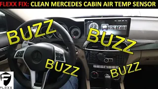 FIX BUZZING MERCEDES AIR TEMPERATURE SENSOR BEHIND DASHBOARD