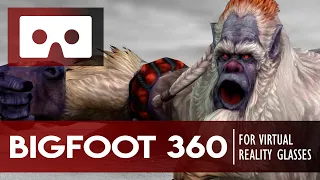 Снежный человек в формате 360 градусов. Йети 360. Yeti 360. Bigfoot 360. 4K video.