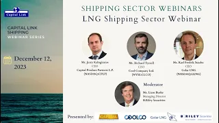 LNG Shipping Sector Webinar - CPLP, CLCO, GLNG & B.Riley Securities - December 12, 2023