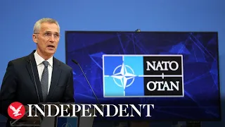 Live: Nato Secretary General Stoltenberg holds briefing on Ukraine