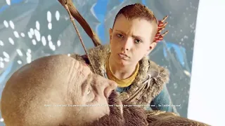 Atreus kills Dark Elves by himself.