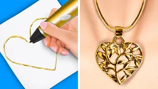 Gorgeous DIY Jewelry and Decor || 3D Pen, Epoxy Resin, Polymer Clay