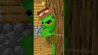 Mikey threatens JJ - MAIZEN Minecraft Animation #shorts