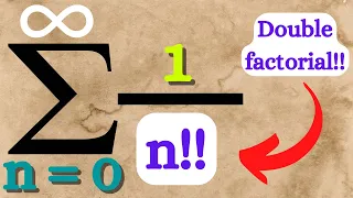 Finding the closed form for a double factorial sum