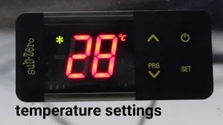 SubZero temperature controller settings in hindi| fdu temperature setting #subzero_temprature_seting