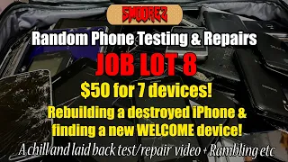 SMOOREZ Device Testing & Repair: JOB LOT 8 - Rebuilding a destroyed iPhone & finding a new clone!