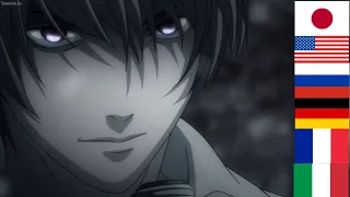 Light Yagami saying "I’m Kira" in different 6 languages | Death Note