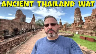 My First ANCIENT TEMPLE in Thailand 🇹🇭 Ayutthaya Tour and Prawn Market