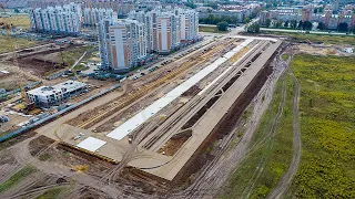 Строительство бульвара 75-летия Победы в Медведево | Сентябрь 2022 г. | Республика Марий Эл