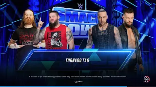 WWE 2K23 Kevin Owens Sami Zayn Vs Damian Priest Finn Bálor In Tornado Tag Full Match
