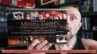 MIDDLE EARTH 31 DISC ULTIMATE COLLECTORS EDITION 4K BLU-RAY UNBOXING | LA TRILOGIA DI HOBBIT E LOTR