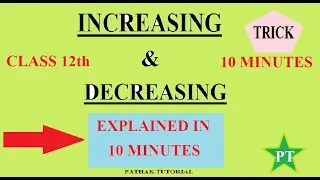 Increasing and Decreasing Functions (Application of Derivative) | CBSE 12 Maths NCERT