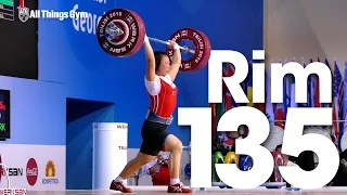 Rim Un Sim (63kg, North Korea) 135kg Clean and Jerk 2016 Junior World Weightlifting Championships