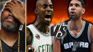 Who Was The BETTER Power Forward: Kevin Garnett OR Tim Duncan?!