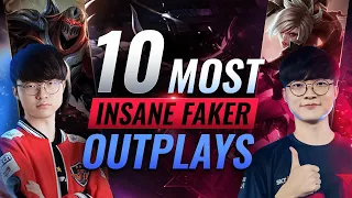 10 Most INSANE FAKER OUTPLAYS In League of Legends Esports History