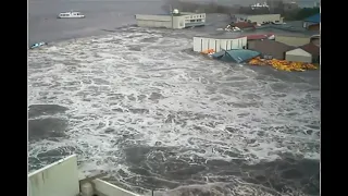 2011 Japan Tsunami - Ofunato City. (Original Footage)