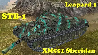 STB-1 ● Leopard 1 ● XM551 Sheridan - WoT Blitz UZ Gaming