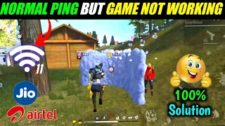 NORMAL PING BUT GAME NOT WORKING FREE FIRE🤨| FREE FIRE LAG PROBLEM | FREE FIRE HIGH PING PROBLEM |