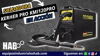 Soldadora  Kerher KMI120PRO en acción