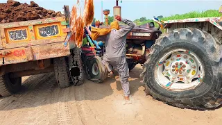 Stuck Recovery! Tractor Ki Video | Tractor Stuck With Tractor - Horrible Tractor Crashes