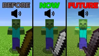 sounds of minecraft before vs now vs future