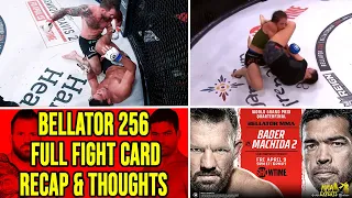 Bellator 256 Bader vs Machida 2 Full Fight Card Recap & Thoughts