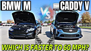 BMW M4 VS Cadlilac CT4 V Black Wing Performance Comparison: Is The Cadillac A Better Car Now?