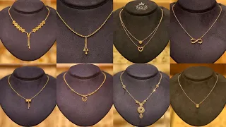 Daily wear gold beautiful chain pendant designs _😍_ 2023 , 2024 latest new designs