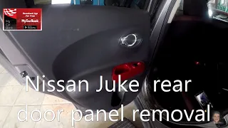 Nissan Juke rear door panel removal