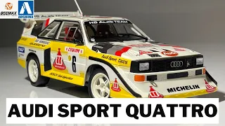 AUDI SPORT QUATTRO '86 Monte Carlo rally version, 1/24, FULL Time-lapse build. CAR#4