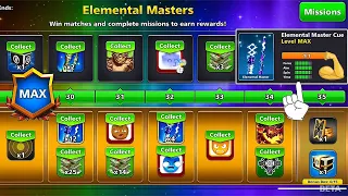 Elemental Masters Season Level Max 🙀 New Pool Pass 8 ball pool