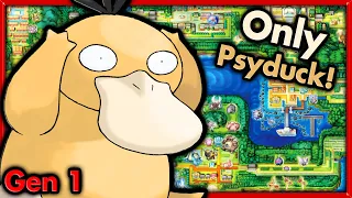 Can I Beat Pokemon Red with ONLY Psyduck? 🔴 Pokemon Challenges ► NO ITEMS IN BATTLE