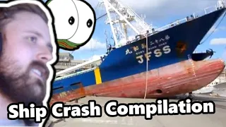 Forsen Reacts To Ship Crash Compilation