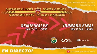 FINALES - CAMPEONATO DE ESPAÑA FEDERACIONES JUVENIL FRONTÓN 36 METROS