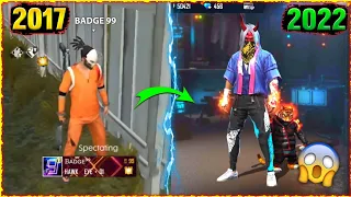 FREE FIRE PLAYERS 2017 VS 2022⚡⚡ - @Badge99ff Old ID vs New ID | Garena Free Fire [PART 85]